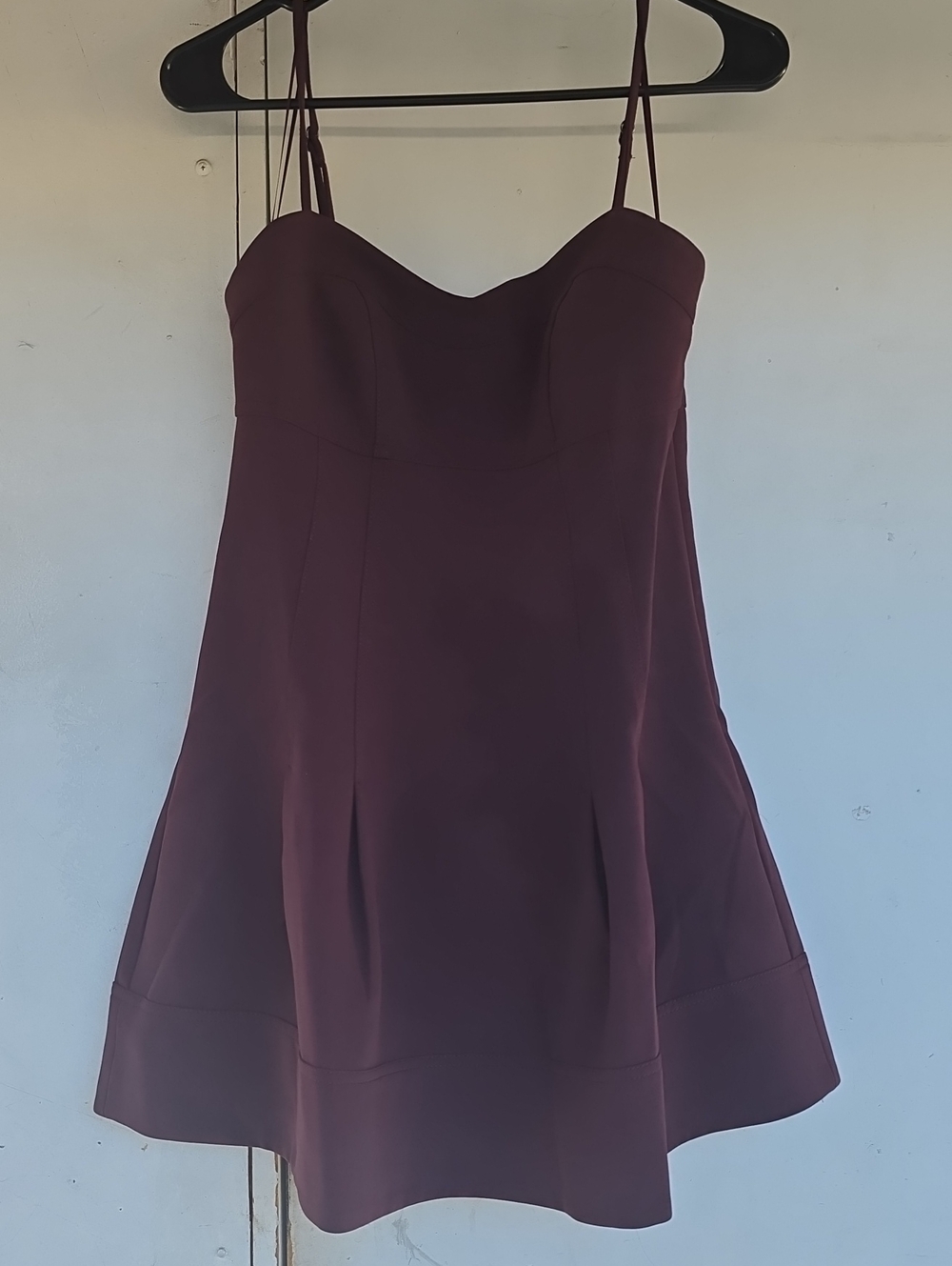 NWOT Banana Republic Cherry Brown Corset Mini Dress